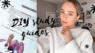 how to make nursing school study guides | study *EFFECTIVELY* in nursing school