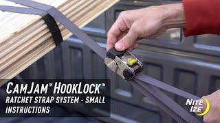 Instructions: CamJam® HookLock™ Ratchet Strap System – Small