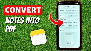 How to Convert Notes into PDF on iPhone