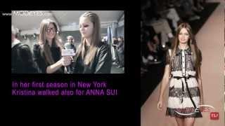 KRISTINA  ROMANOVA - TOP MODEL INTERVIEW (HD)  backstage