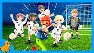 Playmobil Familie Vogel: JULIAN & DIE NATIONALMANNSCHAFTFußball EM 2024! Playmobil Film Deutsch