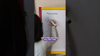 How to Calculate Multiplication Part 2 - Maths with Sophia #shorts #maths #multiplication
