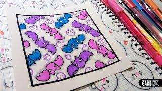 Cute Bats - How to Draw Patterns for your Doodles by Garbi KW