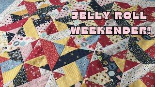 JELLY ROLL WEEKENDER:  Barn Door Quilt - Country Cutie!  Fast and Easy, Beginner Friendly!