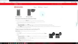 Correct Instructions for Rogers Ignite Remote pairing XR15 code search