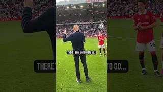 Ten Hag’s Final Day Speech To Old Trafford Crowd 