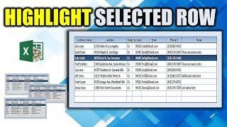 Use this SIMPLE TRICK  to Highlight a Selected Row in Microsoft Excel