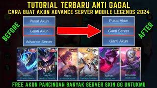 CARA MASUK ADVANCE SERVER MOBILE LEGENDS TERBARU 2024 | CARA BUAT AKUN ADVANCE SERVER ML TUTOR BARU