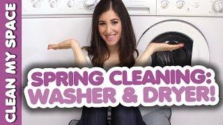 HOW TO CLEAN YOUR WASHER & DRYER! Simple & Fresh Laundry Cleaning Ideas (Clean My Space)