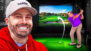 Surprising our Friend with a DREAM Home Golf Simulator!