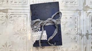 Dusty Blue Eclectic Journal Flip Thru