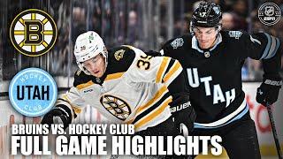 Boston Bruins vs. Utah Hockey Club | Full Game Highlights | ESPN NHL