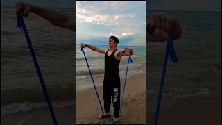 shoulder| shoulder workout at home| how to pump up shoulder with resistance band #homeworkout