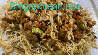 Singaporean rice recipe || how to cook and delicious Singaporean rice #viral #noodles recipe