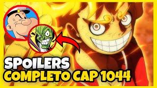 ONE PIECE 1044 SPOILER COMPLETO! GEAR 5 CONFIRMADO, LUFFY LUTA AO ESTILO CARTOON?