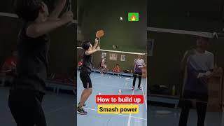 Power smash  #shorts #badminton #badmintontraining