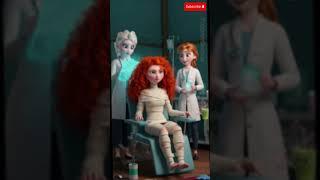 Doctor Elsa and Anna Vs The Dangerous Tragedy of ALL Disney Princess Part 4 #mulandisney #shorts