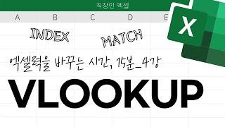 직장인 엑셀 필수함수 VLOOKUP, 야 너두 15분 만에 뗄 수 있어! (feat. INDEX/MATCH)