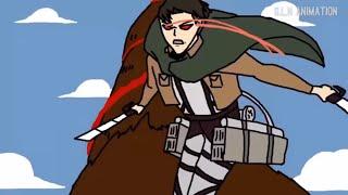 LEVI vs BEAST TITAN - Attack on Titan (Fan made animation) - Shingeki no kyojin manga chapter 81