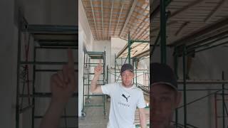 Начали монтаж вагонки, столкнулись со множеством нюансов. всё настроили, движемся вперёд. #маляр #мы