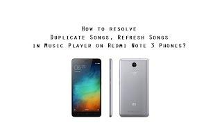 How to resolve duplicate music files, folders and refresh music on stock MIUI music player