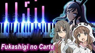 【FULL】Seishun Buta Yarou wa Bunny Girl Senpai no Yume wo Minai ED - "Fukashigi no Carte" (Piano)