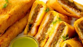 Bread Pakoda Recipe | Aloo Bread Pakoda | Ramzan Special Recipes | How To Make Bread Pakoda