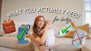 WHAT YOU ACTUALLY NEED *and don’t* FOR BABY | Baby Essentials & Products I Regret Buying 2024