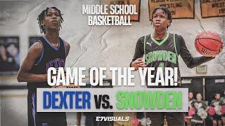 Dexter Middle vs Snowden Middle (IT GOT INTENSE)  Top 5 Middle School Matchup Memphis TN