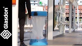 Glasdon International | C-Thru™ 190 Transparent Recycling Bin