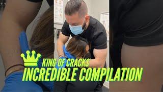 MOST INCREDIBLE SATISFYING ASMR ADJUSTMENT COMPILATION! KING OF CRACKS  #kingofcracks#chiropractor