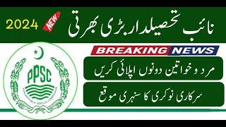 Latest Govt Naib Tehsildar Jobs 2024| New Jobs 2024 in Pakistan Today| Government Jobs 2024