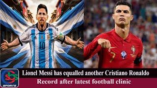 Lionel Messi has equalled another Cristiano Cristiano Ronaldo | Sbs Sports