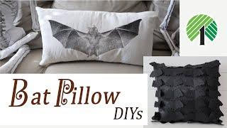 BAT PILLOW DIY / DOLLAR TREE HALLOWEEN PILLOW DIY