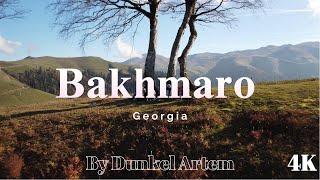 Bakhmaro resort, travel to Georgia. Autumn in the mountains. Most Relaxing landscape 4k drone video