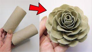 Spectacular Paper Rose DIY Tutorial  Toilet Paper Rolls Recycling Idea ️ Easy Home Decor Crafts