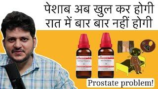 Old Age Urin Problem | Top 2 Homeopathic medicine | urinate at night | Prostate Enlargement