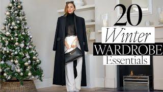 20 WINTER WARDROBE ESSENTIALS |  How to build a capsule wardrobe