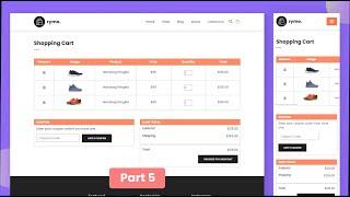 Responsive E Commerce Shopping Cart Page in HTML CSS JavaScript | Ecommerce Website HTML CSS