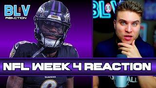 NFL Week 4 Reaction | Baltimore BULLIES Buffalo!!