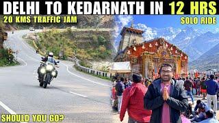 DELHI TO KEDARNATH DHAM NON STOP IN 12 HRS | UNBELIEVABLE 20 KMS LONG TRAFFIC JAM | BMW F 850 GSA
