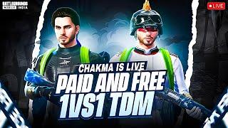 BGMI LIVE CUSTOM ROOM | LIVE STREAK TDM 1V1| PUBG LIVE 1V1| PAID TDM AVAILBLE #bgmi #pubg #custom