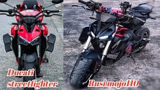 MINI DUCATI STREET FIGHTER FIBER HEADLIGHT