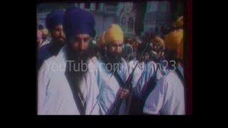 *Rare Exclusive Footage* | Sant Giani Jarnail Singh Khalsa Bhindranwale (Damdami Taksal) Walking