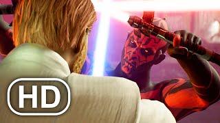 Obi Wan Kenobi Vs Darth Maul Fight Scene 4K ULTRA HD - Star Wars