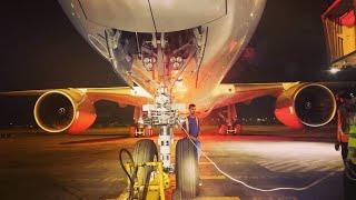 Plane Spotting at Karachi Airport | Heavy Ramp Operation During Rain