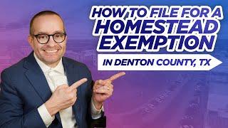 How to File for a Homestead Exemption in Denton County TX