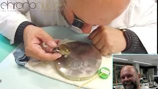 Black polishing a Patek Philippe plate