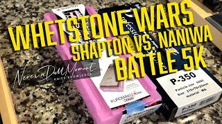 Whetstone wars - BATTLE 5K - Shapton Kuromaku vs. Naniwa Professional Ceramic Whetstones