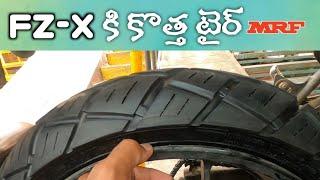 New MRF REVZ MG block pattern tyres for my bike II FZ-X Rear Tyre Installation